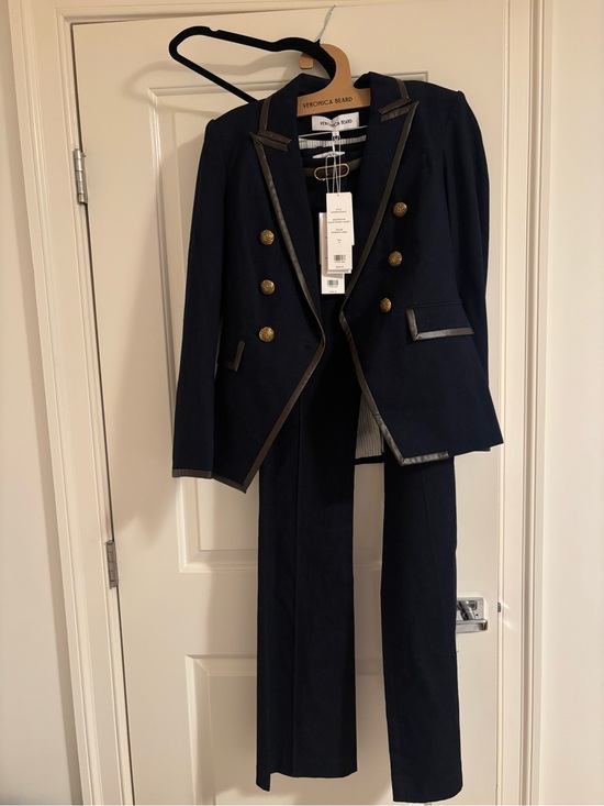 Veronica Beard Jackets & Blazers - Veronica Beard Navy Double-Breasted Blazer with Gold Buttons
